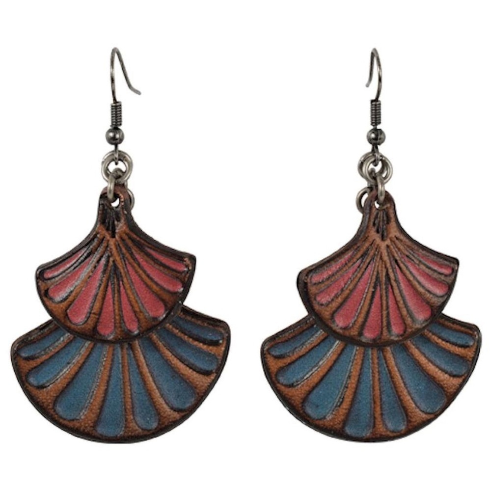 Justin Boots Genuine Leather Multicolor Earrings